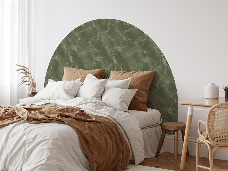 Arch Headboard Wall Decal Removable Bed Arch Sticker Bed Etsy