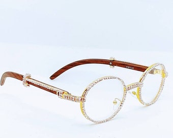 cartier glasses wood