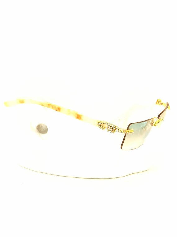 White marble cartier sunglasses new arrivals