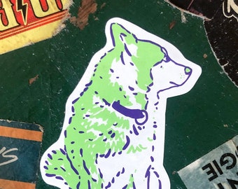 Doggy Sticker Silkscreen printed