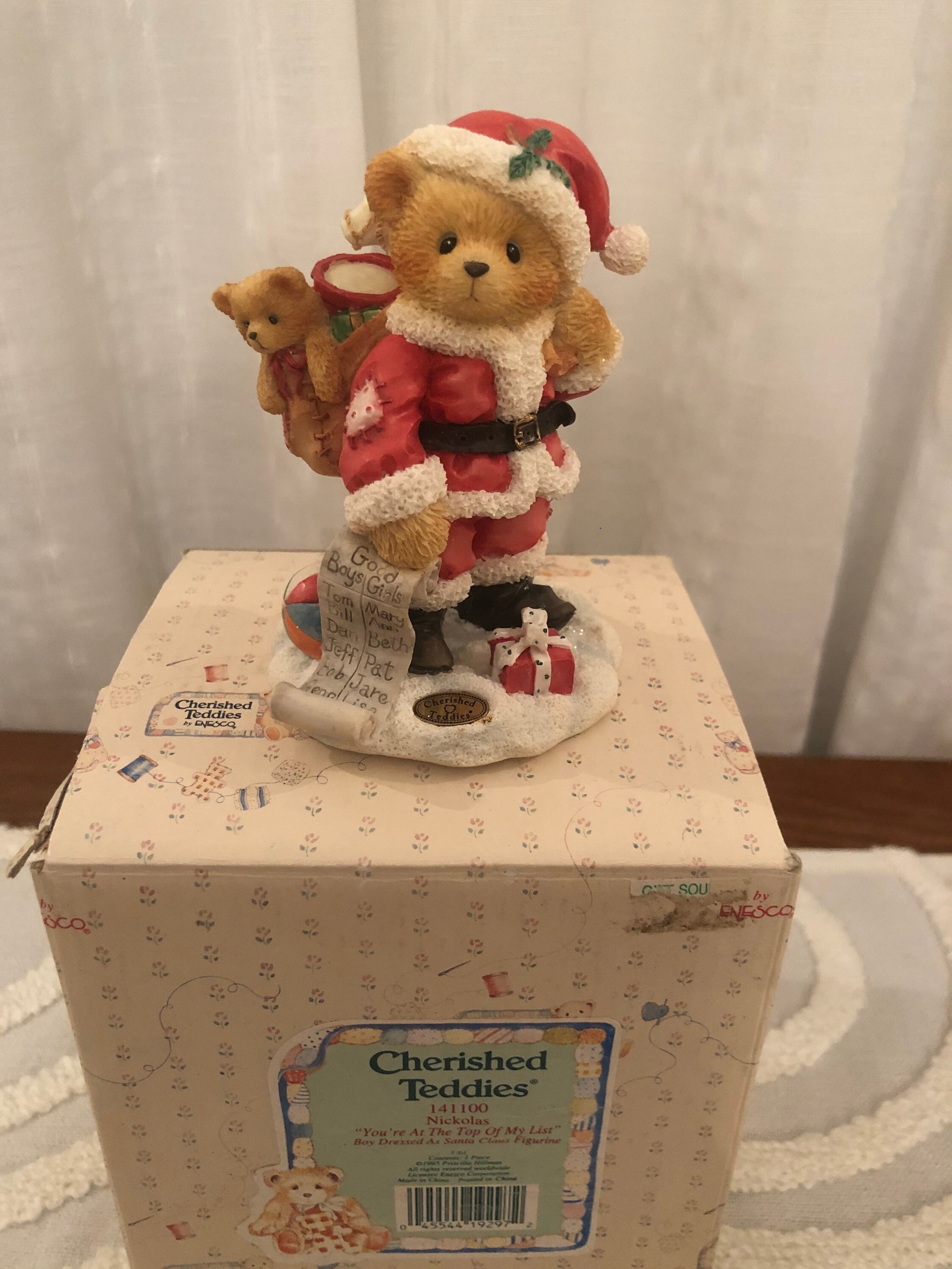 Christmas Cherished Teddies figurines Etsy