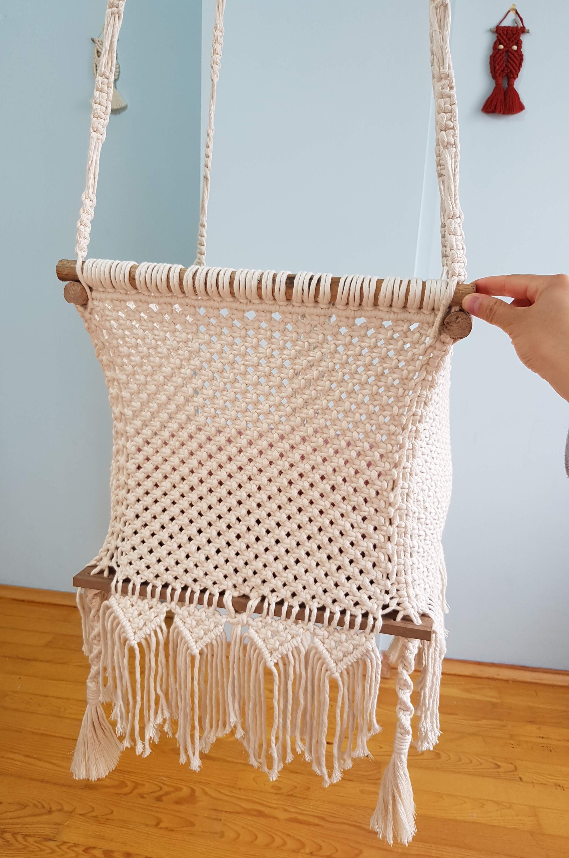 Baby swing chair Macrame swing chair macrame chair Indoor | Etsy