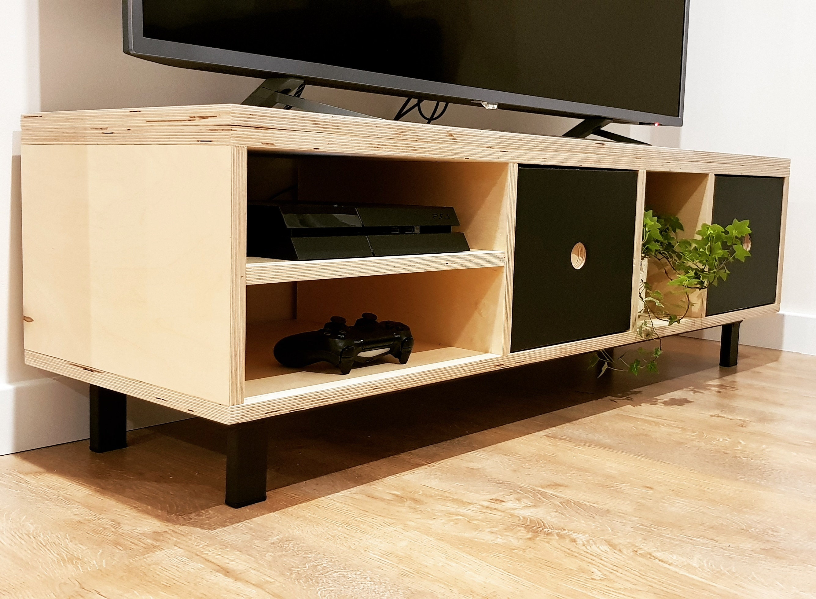 Baltic birch plywood TV stand sideboard handmade Etsy