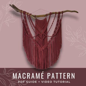 Macramé Pattern PDF | Large Wall Hanging | Step-by-Step Guide + Knot Videos | Digital Download | Evenstar