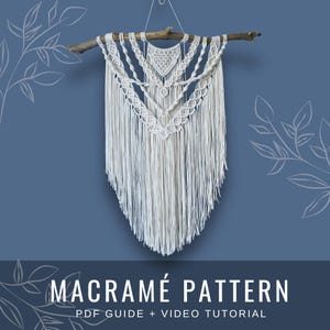 Macramé Pattern PDF | Medium Wall Hanging | Step-by-Step Guide + Knot Videos | Digital Download | Evenstar