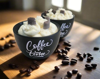 Coffee Scented Soy Candle, Coffee Lovers Gift, Morning Coffee Candle, Vegan Candle, Fresh Brew Coffee Scent