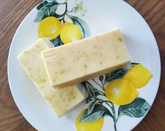 Lemon or Lime Goat Milk Soap Bar with Vitamin E Handmade