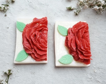 Ręcznie robione mydło w kostce/mydło różane (zestaw 2 szt.) Mydło wegańskie i organiczne