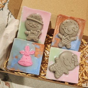 Christmas Gingerbread Soap Handmade/ Christmas Soap/ Christmas gift/ Holiday gift