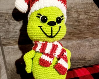 Green Christmas Amigurumi Plush or Ornaments