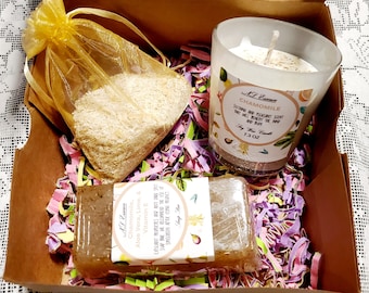 Bath Set Gift Box/ Chamomile Set Gift Box/ House Warming Gift/ Get Well Gift Box/ Spa Time Gift Box