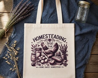 Country Style Homestead Tote Bag