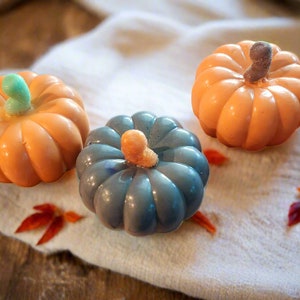 Pumpkin Soaps Set of 3/ Housewarming Gift/ Fall Bath Soap/ Hand and Body Soap