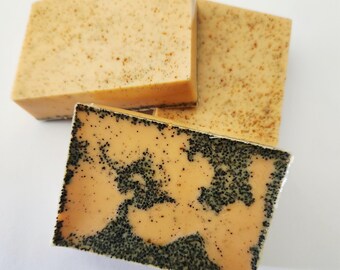 ターメリックパパイヤラベンダー石鹸／シアバターまたはヤギ乳石鹸／オーガニック石鹸／卸売石鹸