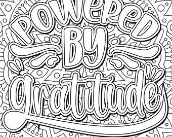Mandala Meditation Coloring Pages | Gratitude & Kindness | Download and Print | Adult Coloring Book