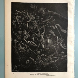 IDIOTS, EREMITES, & FRIARS - Illustration by Gustave Doré - Original from "Milton's Paradise Lost" Circa 1885