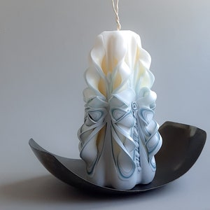 Exquisite carved romantic candle