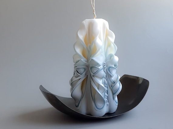 Exquisite carved romantic candle