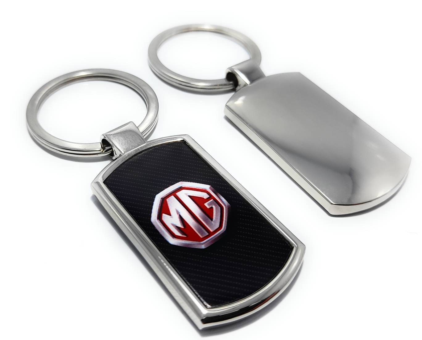 MG AUTO LOGO SCHLÜSSELANHÄNGER LEDER MET.