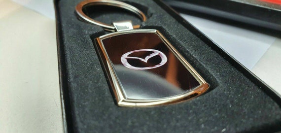 Mazda keyring Gift Birthday, Chrome metal keyring With free gift box gift  for dad, brother, girlfriend, mother,friend. Car keyring