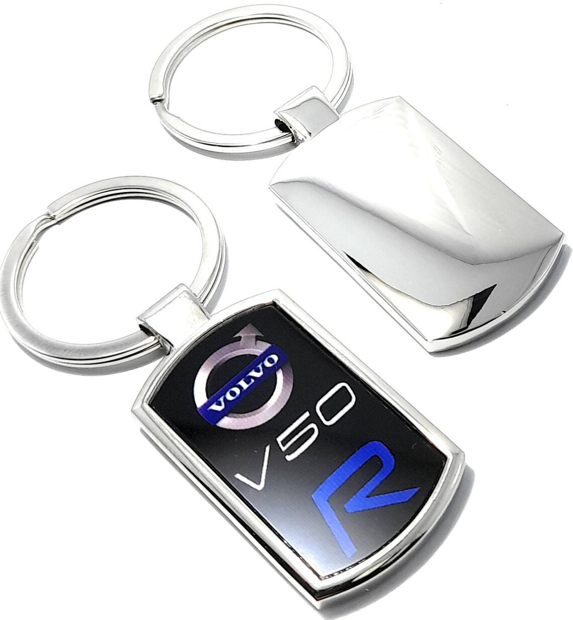 Volvo V50 Keyring Gift Birthday Chrome Metal Keying With Etsy