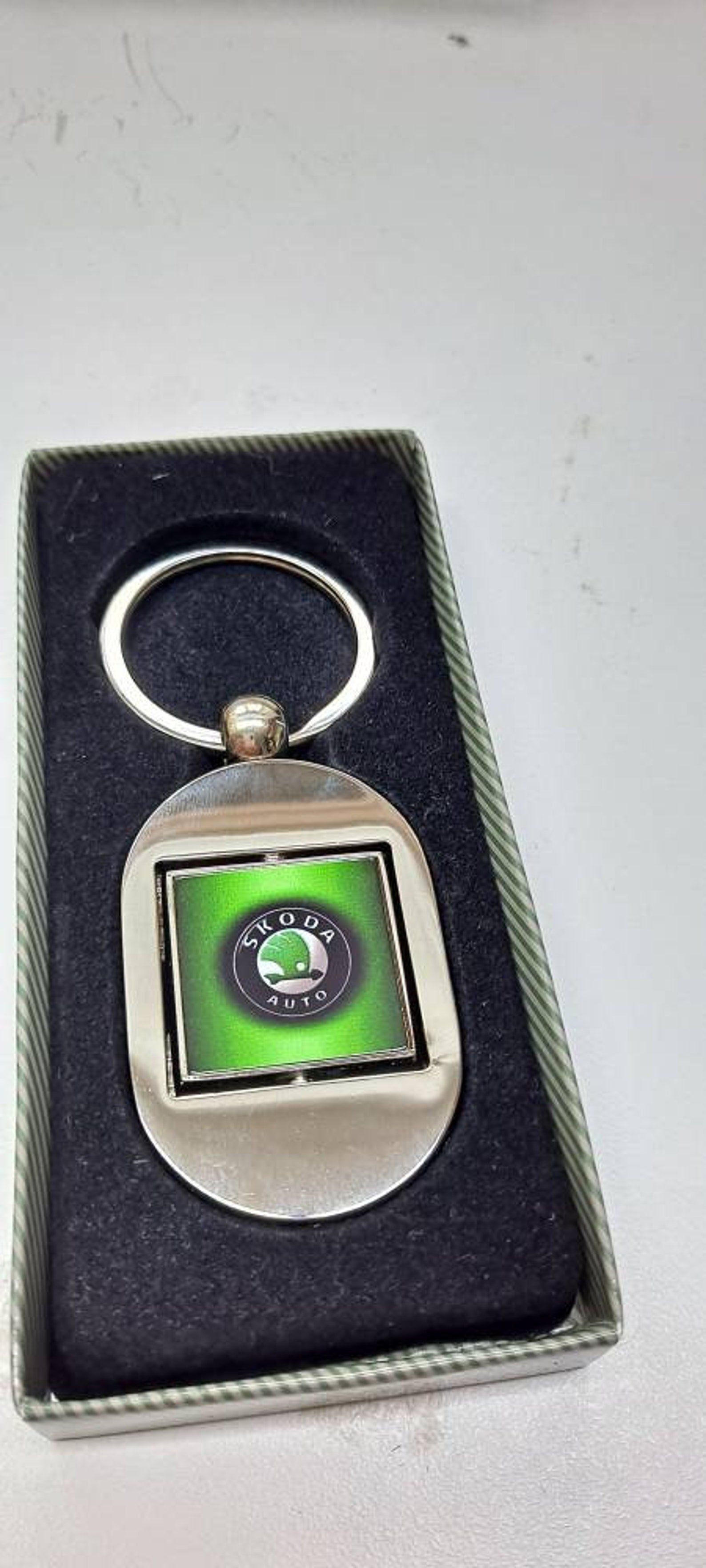 Skoda keyring Gift Birthday Chrome metal keyring With free Etsy