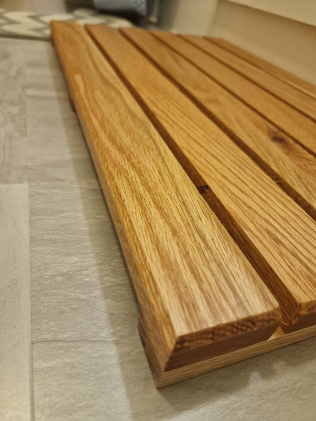 Oak Duck Board Wooden Natural Wood Bathroom Rectangle SHOWER BATH MAT