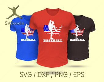 Baseball Player| svg dxf files pdf Best for Cricut many more Silhouette Mugs Invitation png Poster T-shirt