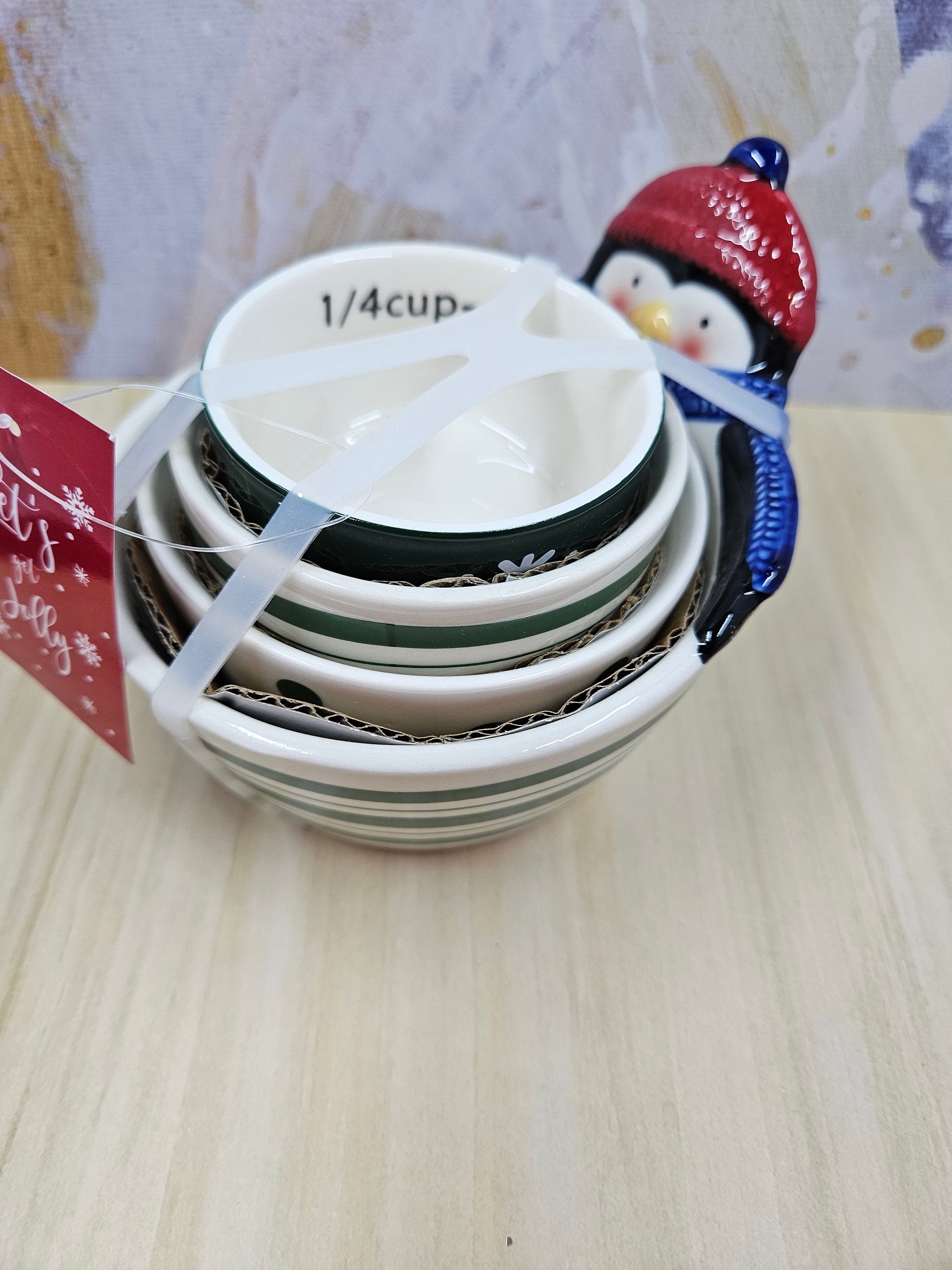 Goldenrod Ceramic Measuring Cups