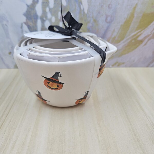 Set Rare De Tasses à Mesurer Rae Dunn 2024 - 4 Designs Halloween, 1 Cup Chacune, Neuf