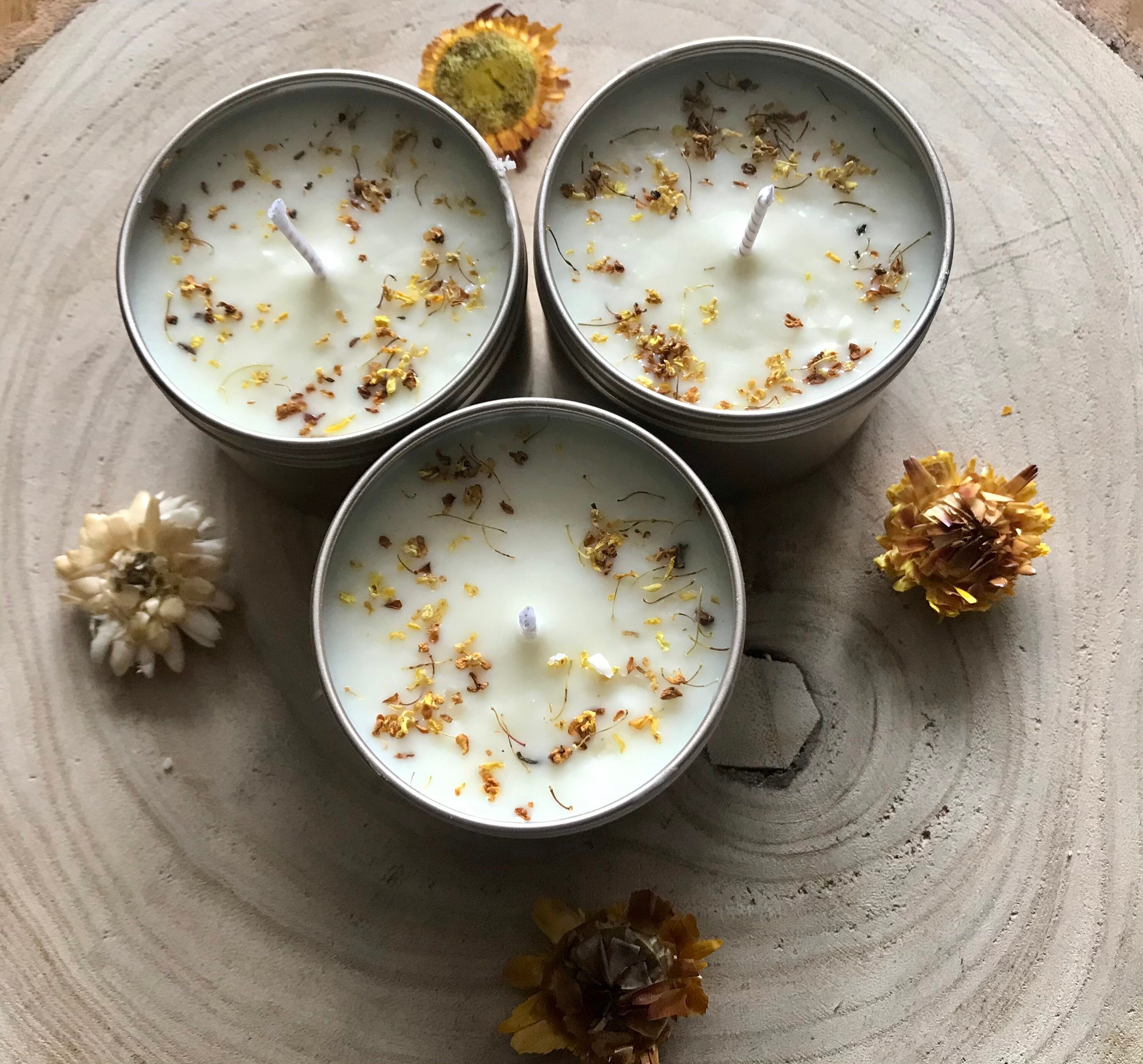 Lemongrass and Coconut scented single candle Etsy