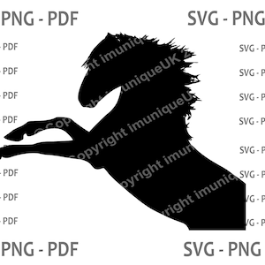 Mule Rearing Svg Horse Rearing Digital Download Files SVG PNG PDF for Digital Cutting ...