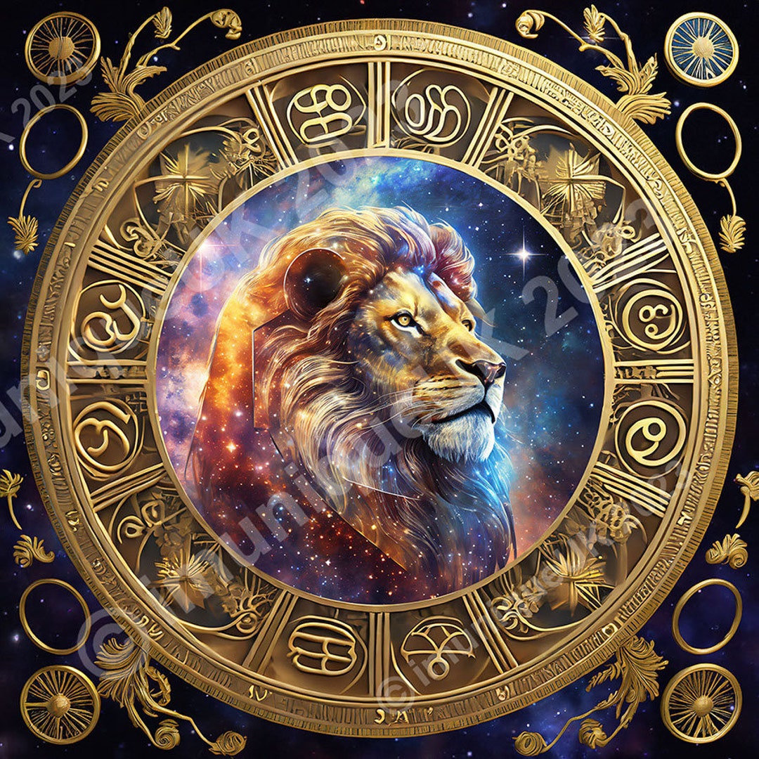 Zodiac Astrology Art, Star Signs Horoscope Fantasy Digital Art Zodiac