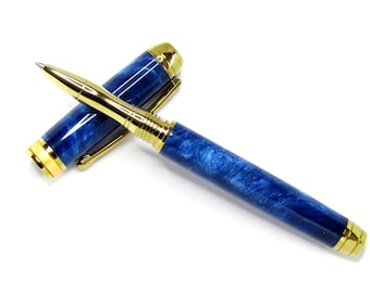 Handcrafted Fountain & Roller Ball Pen: Interchangeable Resin Pen