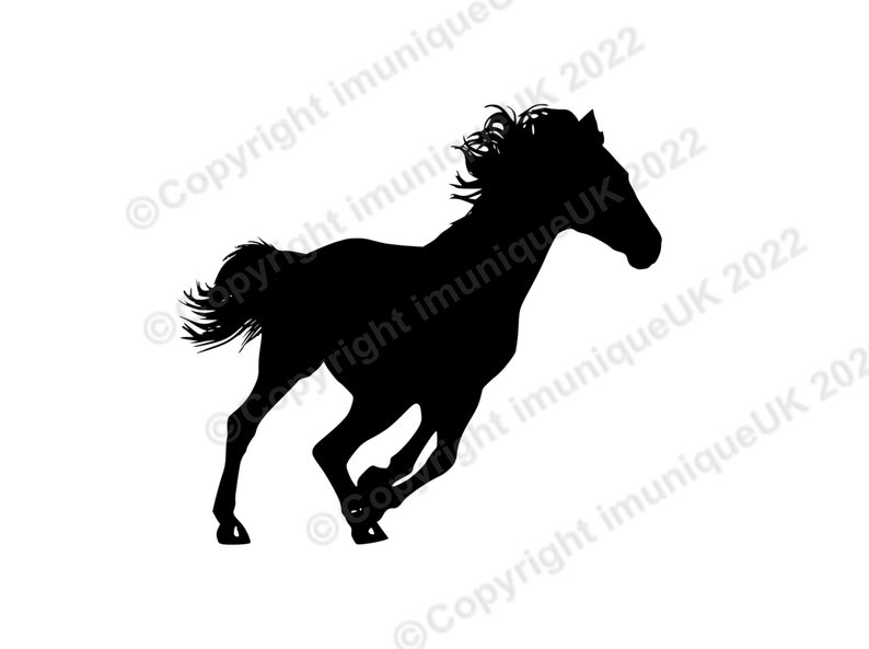Horse Turning Digital Download Files SVG PNG PDF for Digital Etsy