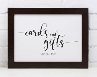 Cards and Gifts Sign-Wedding Signs-Wedding Cards Sign-Card Table Sign-Wedding Printables-Gift Table Sign-Wedding Decor-Cards and Gifts Print