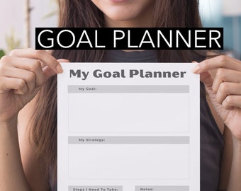Goal Planner Printable: New Year Goal Tracker (PDF)
