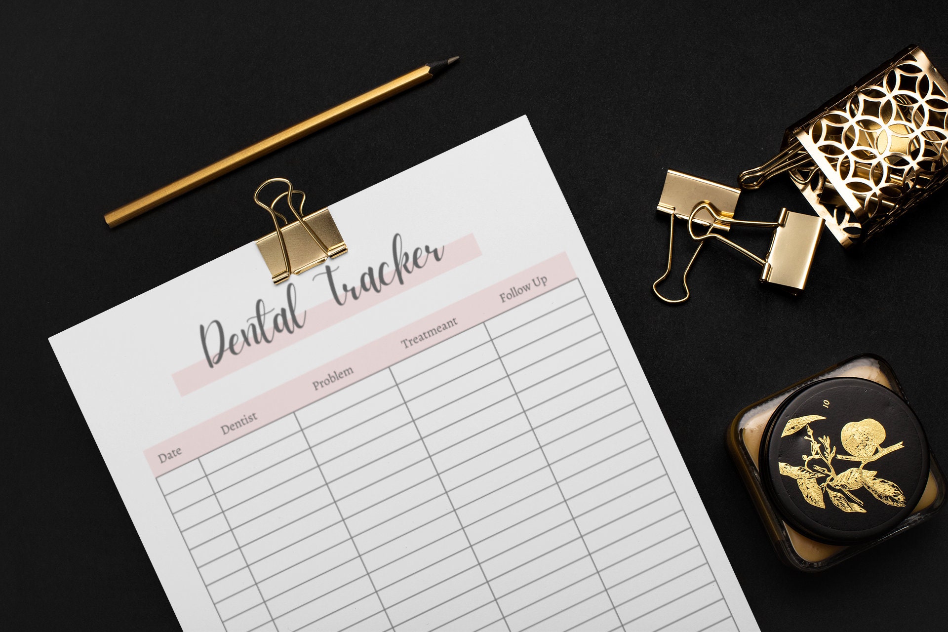 Dental Planner Dentist planner Tracker Dentist Appointment Etsy