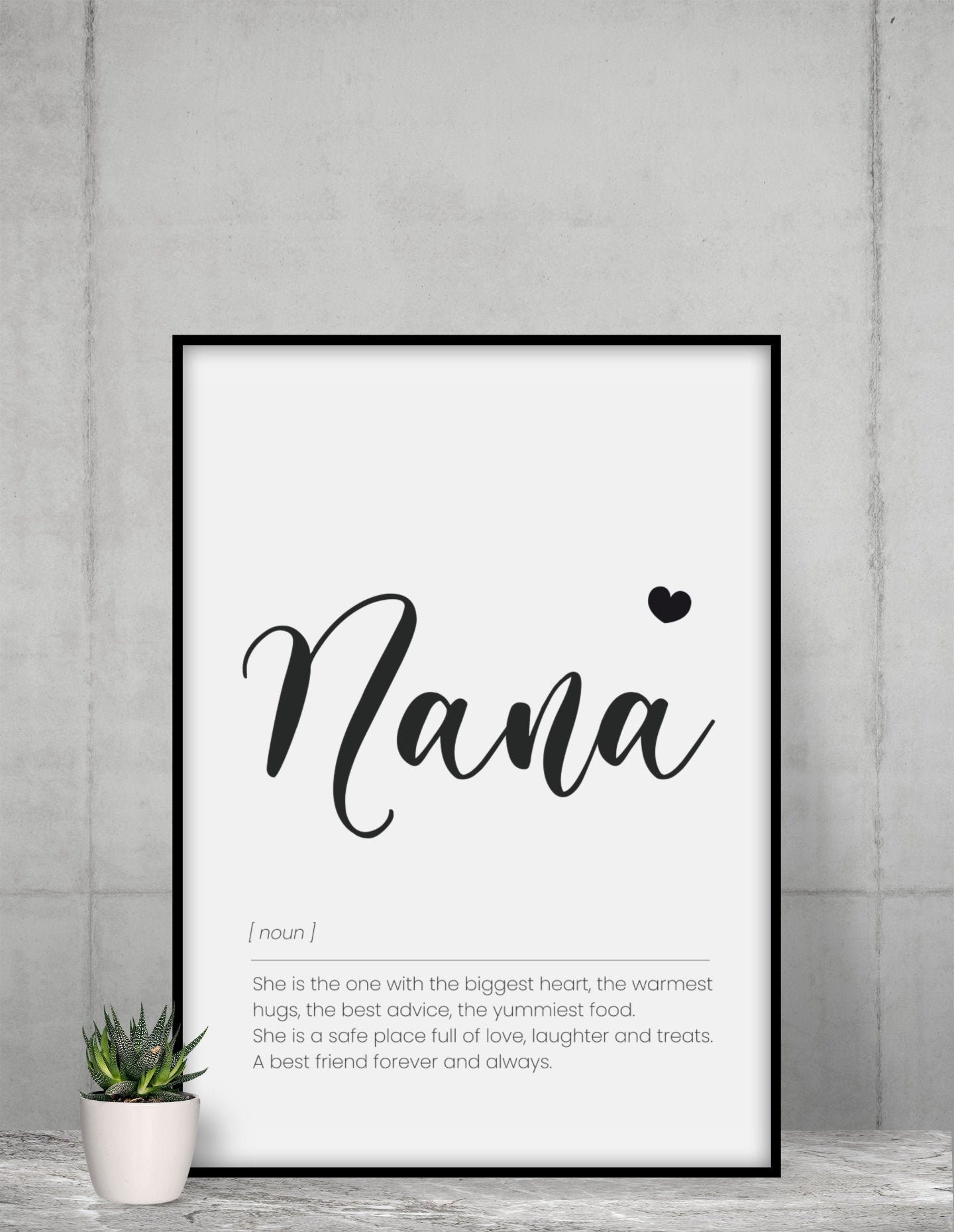 Nana Definition, Nana Mothers Day, Nana Gift, Nana Print, Prints Wall