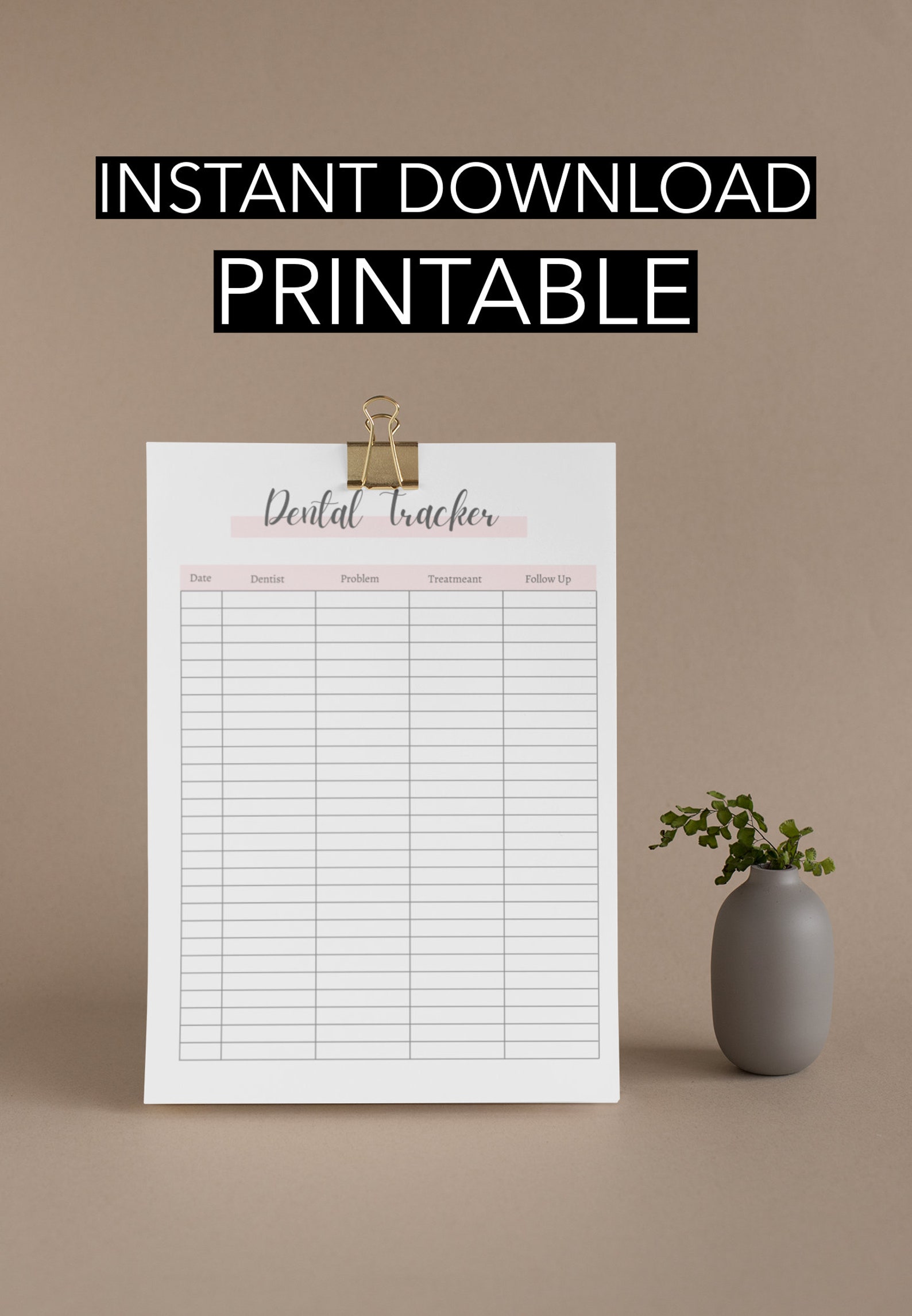 Dental Planner Dentist Planner Tracker Dentist Appointment Etsy