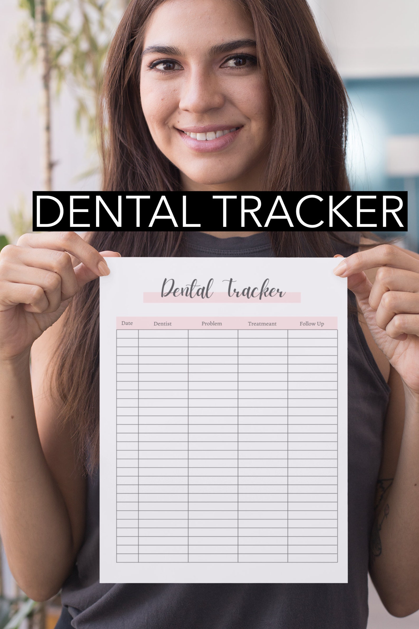 Dental Planner Dentist planner Tracker Dentist Appointment Etsy