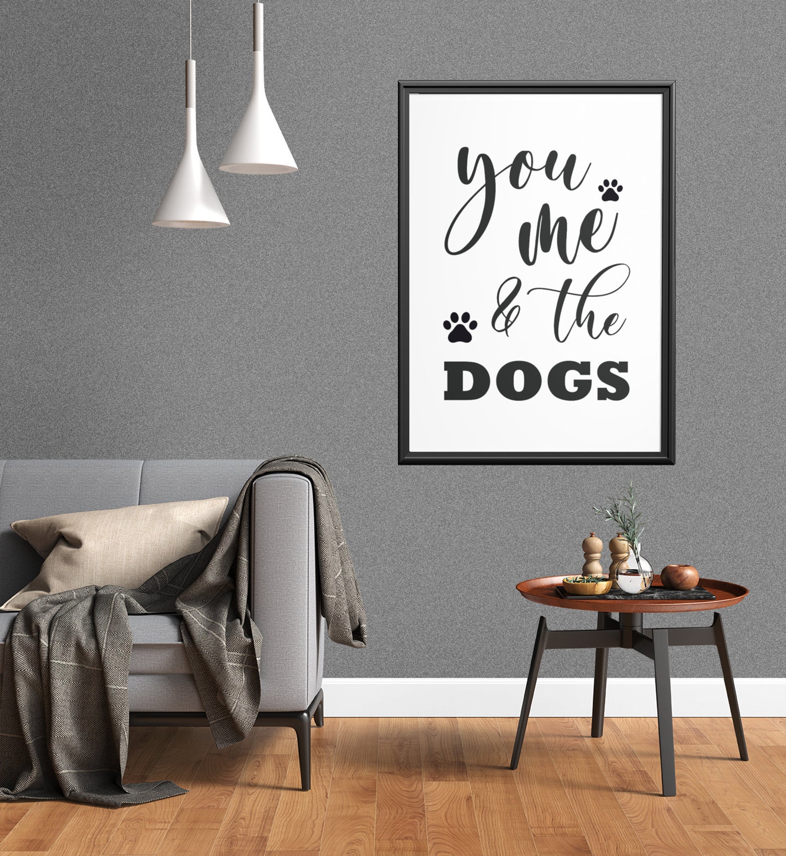 You Me and the Dogs Print Wall Art Wall Print Home Decor Etsy New Zealand