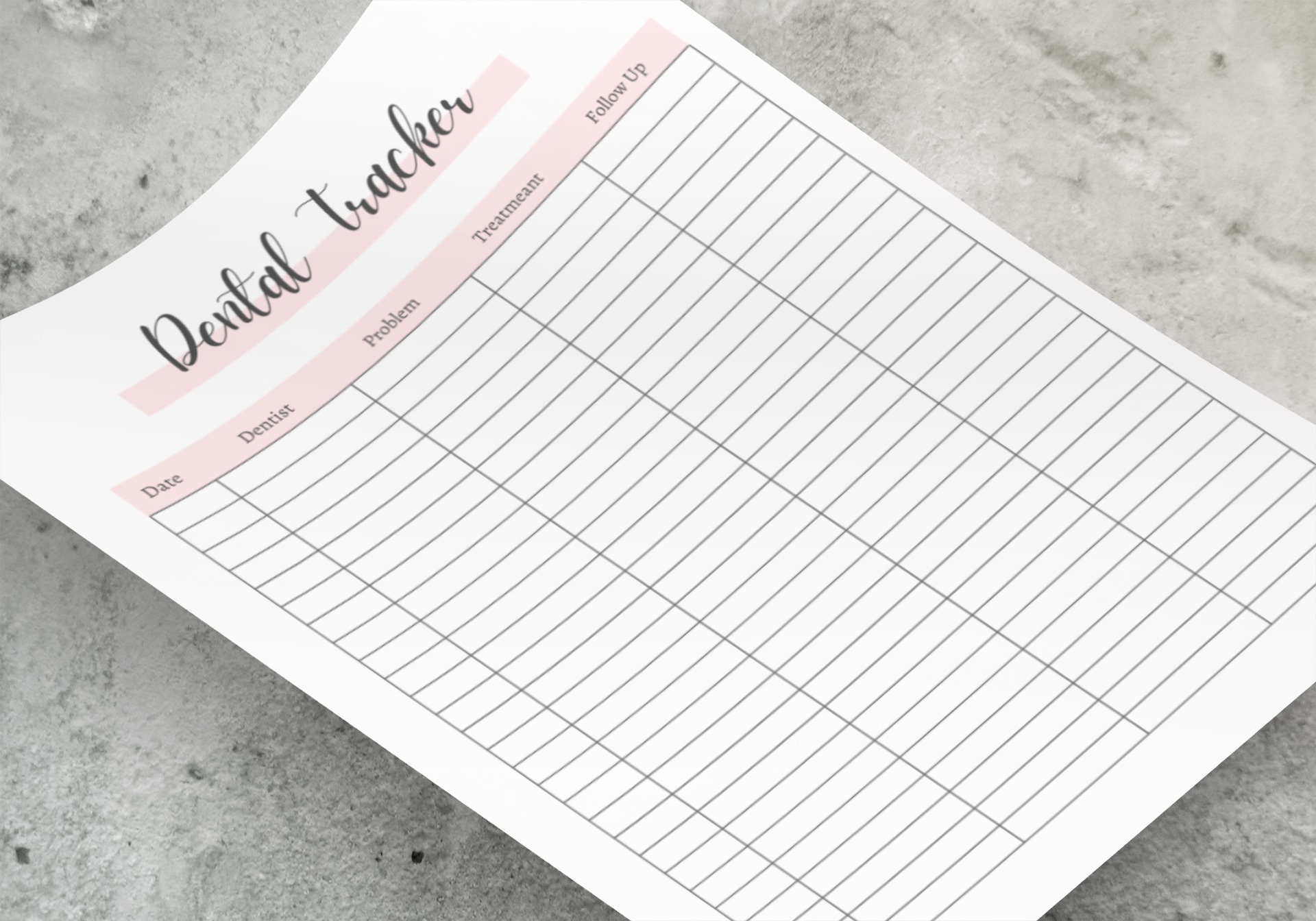 Dental Planner Dentist Planner Tracker Dentist Appointment Etsy UK
