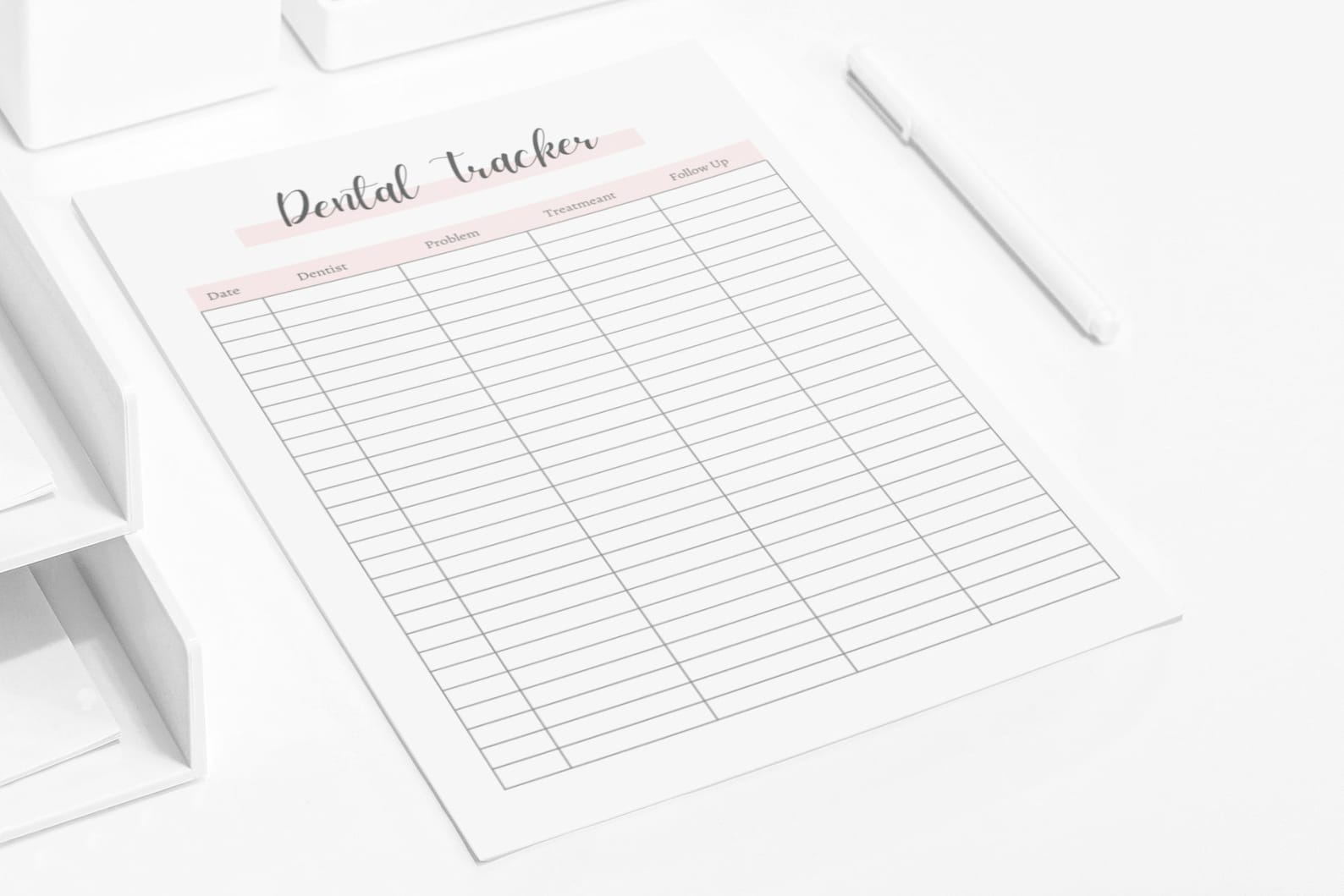 Dental Planner Dentist Planner Tracker Dentist Appointment Etsy UK