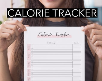 Printable Calorie Tracker: Diet Log Schedule (PDF)