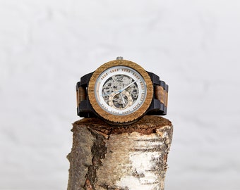 The Hemlock - Mechanisch houten horloge voor heren