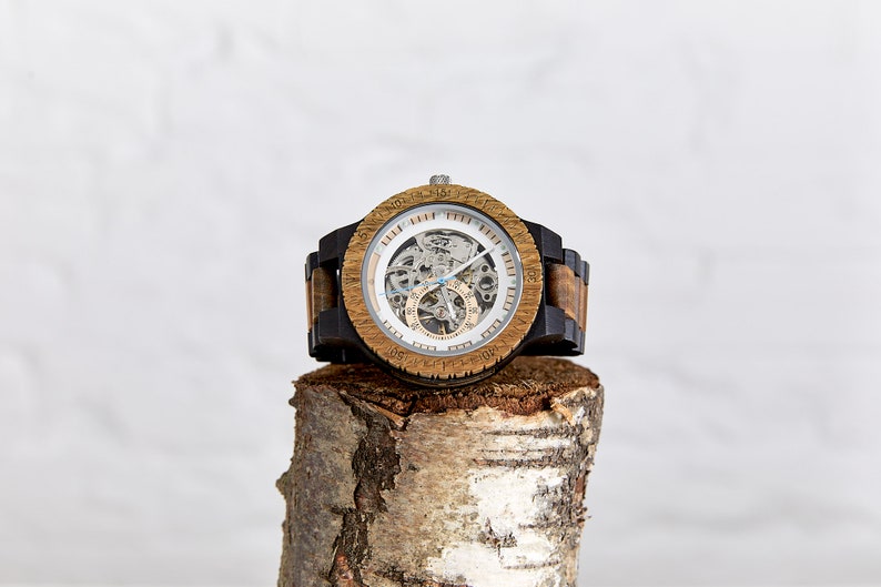 The Hemlock Mechanical Wood Watch for Men image 1