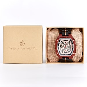 The Mahogany Mechanical Wood Watch for Men image 2