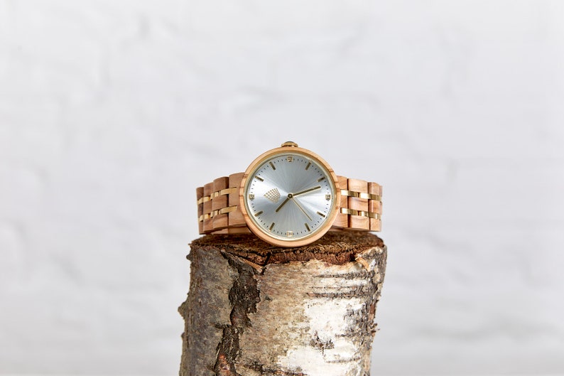 The Teak Handmade Natural Wood Wristwatch image 1