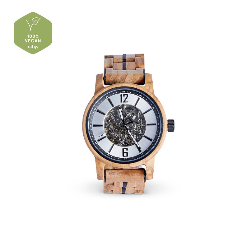The Sycamore Mechanical Wood Watch for Men image 4